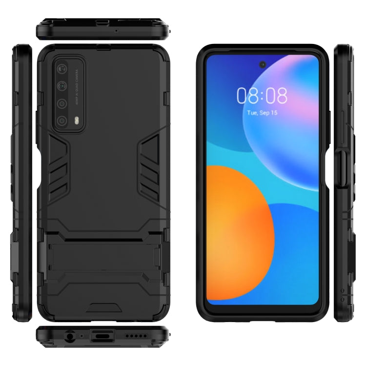 For Huawei P smart 2021 PC + TPU Shockproof Protective Case with Holder