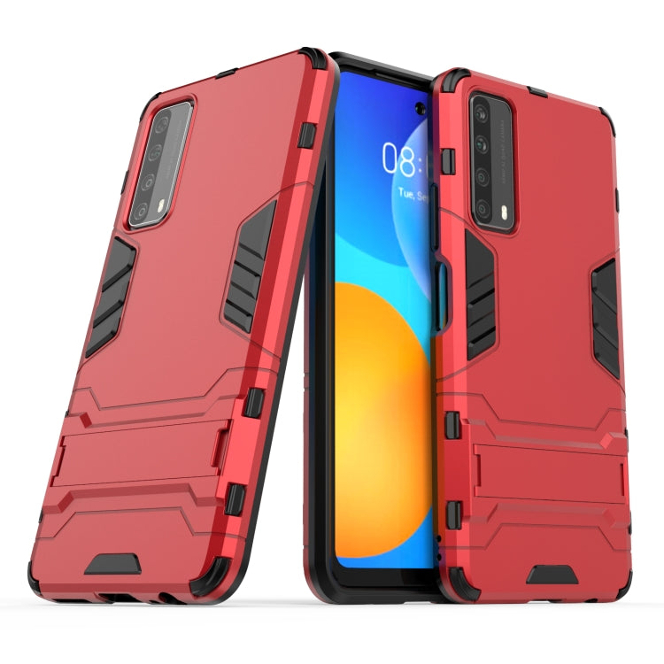 For Huawei P smart 2021 PC + TPU Shockproof Protective Case with Holder