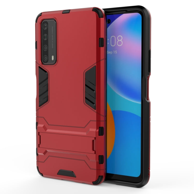 For Huawei P smart 2021 PC + TPU Shockproof Protective Case with Holder