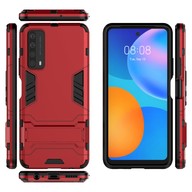 For Huawei P smart 2021 PC + TPU Shockproof Protective Case with Holder