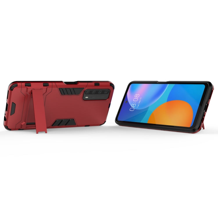 For Huawei P smart 2021 PC + TPU Shockproof Protective Case with Holder