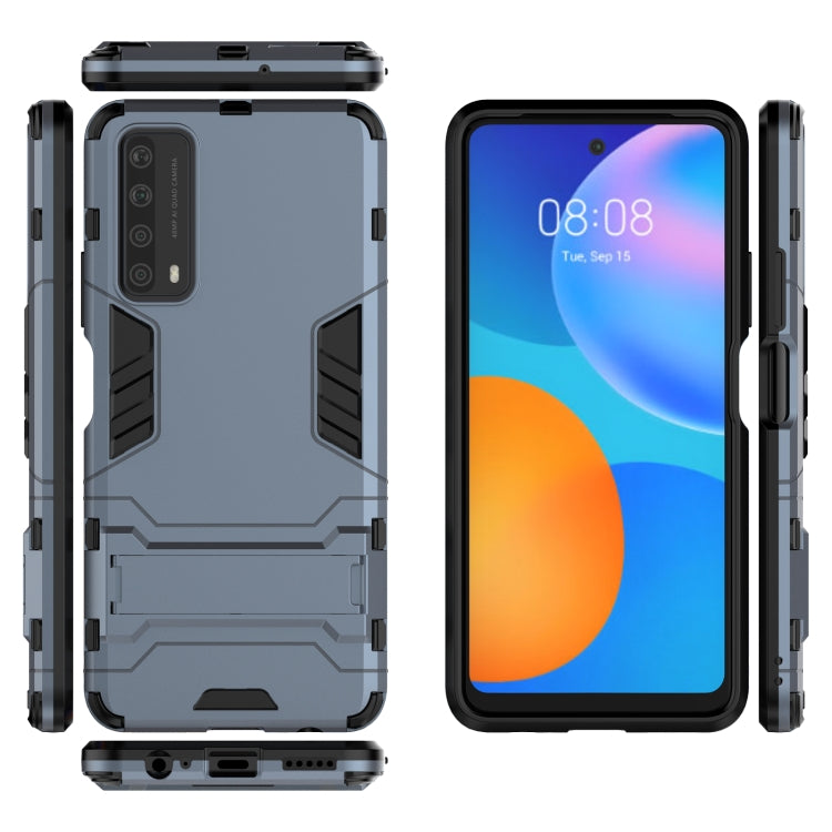 For Huawei P smart 2021 PC + TPU Shockproof Protective Case with Holder