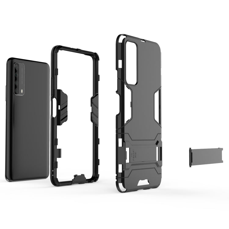 For Huawei P smart 2021 PC + TPU Shockproof Protective Case with Holder