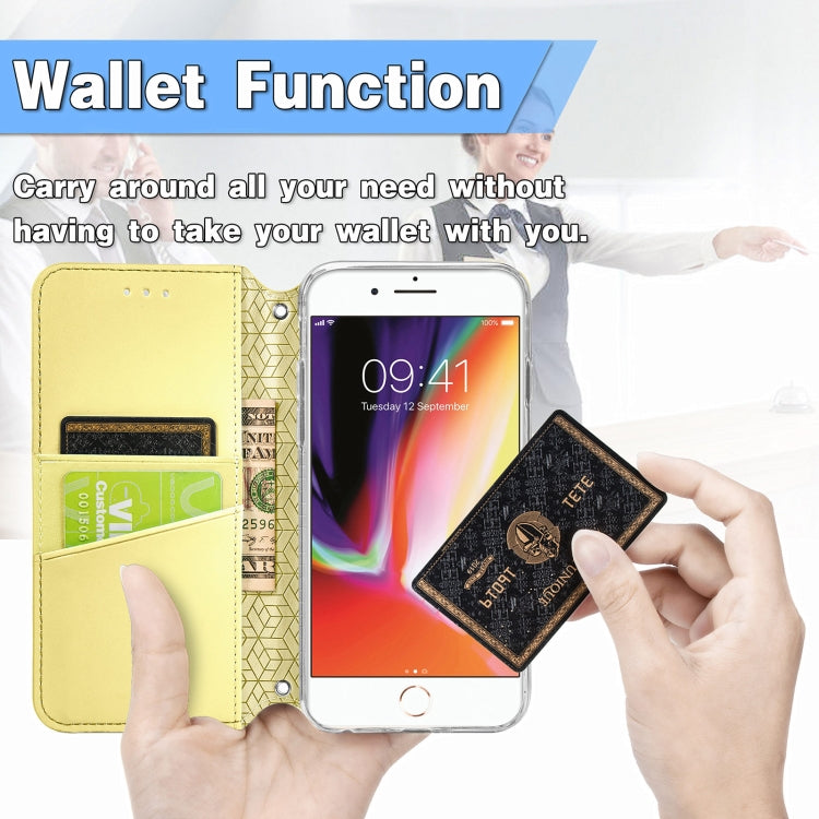 Blooming Mandala Embossed Pattern Magnetic Horizontal Flip Leather Case with Holder & Card Slots & Wallet For iPhone 6
