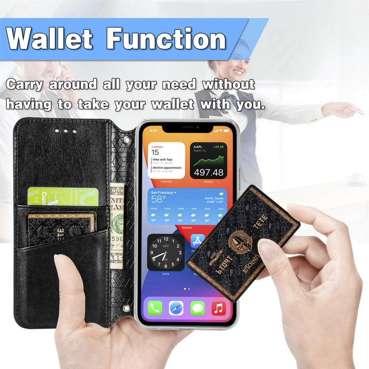 For iPhone X / XS Blooming Mandala Embossed Pattern Magnetic Horizontal Flip Leather Case with Holder & Card Slots & Wallet