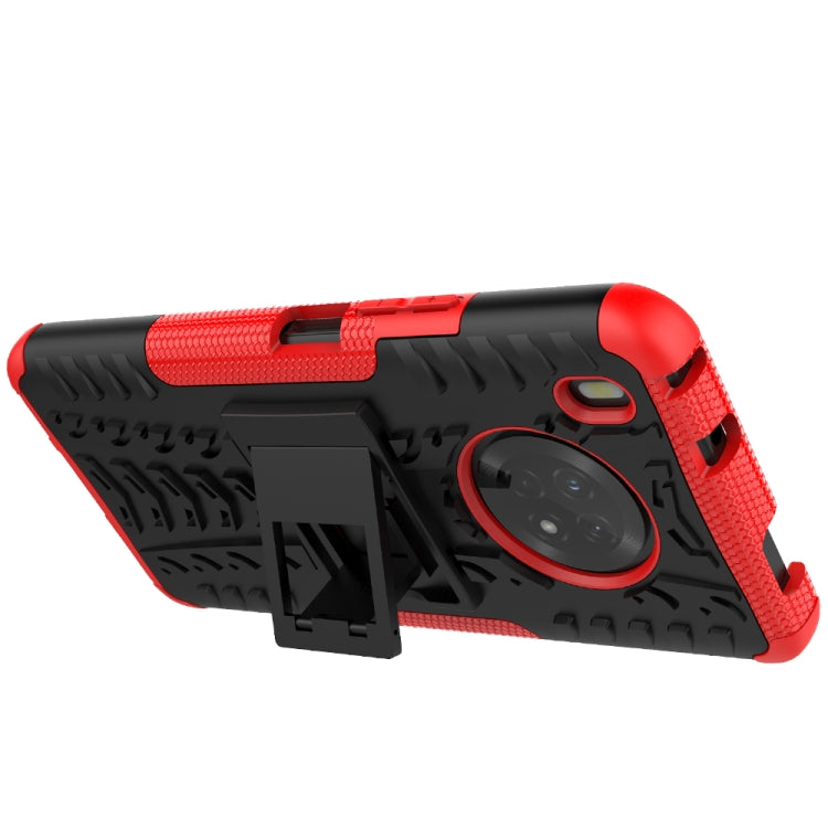 For Huawei Enjoy 20 Plus 5G / Y9a Tire Texture Shockproof TPU+PC Protective Case with Holder