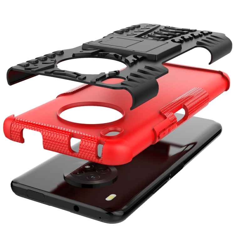 For Huawei Enjoy 20 Plus 5G / Y9a Tire Texture Shockproof TPU+PC Protective Case with Holder