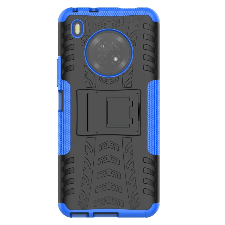 For Huawei Enjoy 20 Plus 5G / Y9a Tire Texture Shockproof TPU+PC Protective Case with Holder