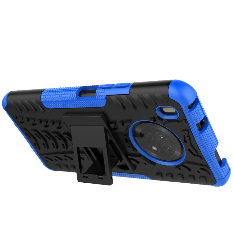 For Huawei Enjoy 20 Plus 5G / Y9a Tire Texture Shockproof TPU+PC Protective Case with Holder