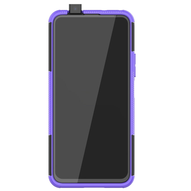 For Huawei Enjoy 20 Plus 5G / Y9a Tire Texture Shockproof TPU+PC Protective Case with Holder
