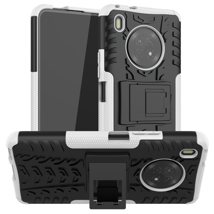 For Huawei Enjoy 20 Plus 5G / Y9a Tire Texture Shockproof TPU+PC Protective Case with Holder