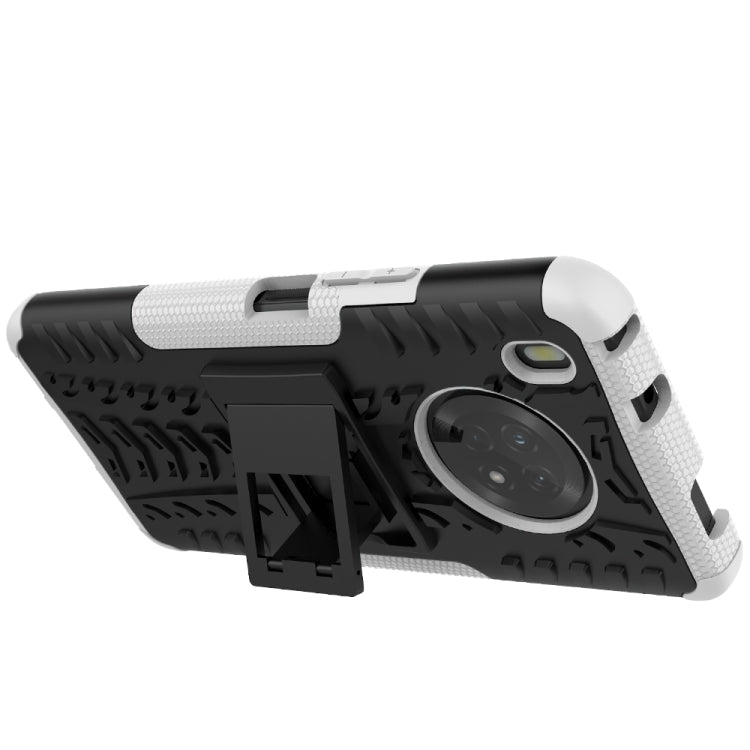 For Huawei Enjoy 20 Plus 5G / Y9a Tire Texture Shockproof TPU+PC Protective Case with Holder