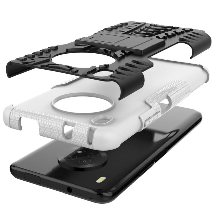 For Huawei Enjoy 20 Plus 5G / Y9a Tire Texture Shockproof TPU+PC Protective Case with Holder