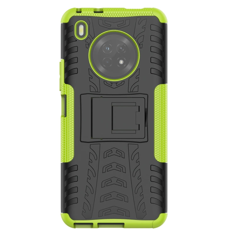 For Huawei Enjoy 20 Plus 5G / Y9a Tire Texture Shockproof TPU+PC Protective Case with Holder