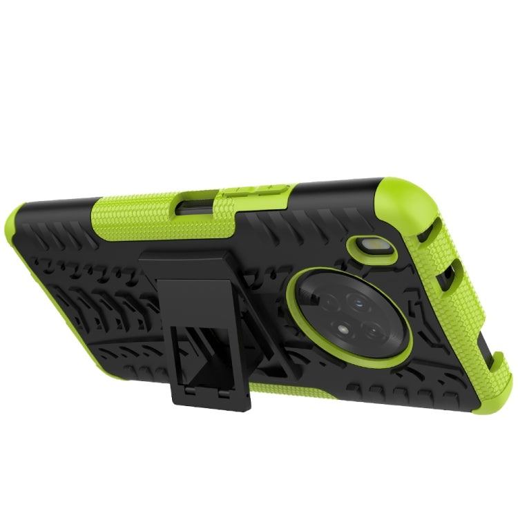 For Huawei Enjoy 20 Plus 5G / Y9a Tire Texture Shockproof TPU+PC Protective Case with Holder