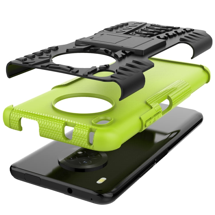 For Huawei Enjoy 20 Plus 5G / Y9a Tire Texture Shockproof TPU+PC Protective Case with Holder