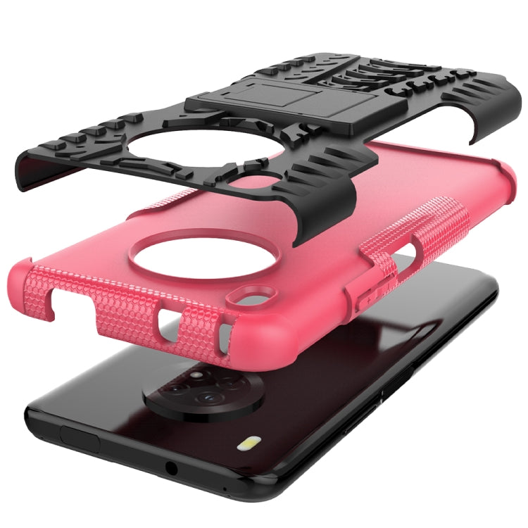 For Huawei Enjoy 20 Plus 5G / Y9a Tire Texture Shockproof TPU+PC Protective Case with Holder