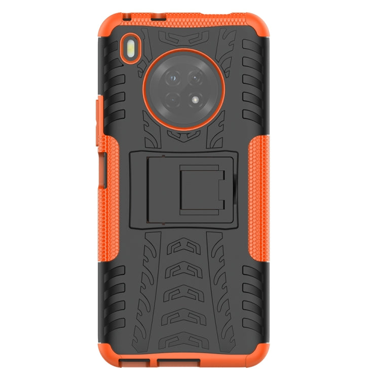 For Huawei Enjoy 20 Plus 5G / Y9a Tire Texture Shockproof TPU+PC Protective Case with Holder