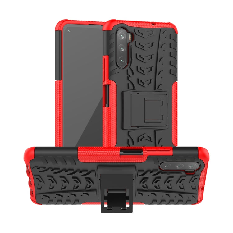 For Huawei Mate 40 lite / Maimang 9 Tire Texture Shockproof TPU+PC Protective Case with Holder