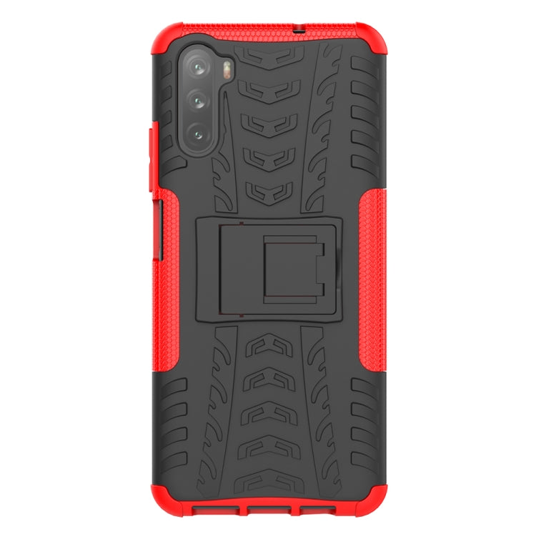 For Huawei Mate 40 lite / Maimang 9 Tire Texture Shockproof TPU+PC Protective Case with Holder
