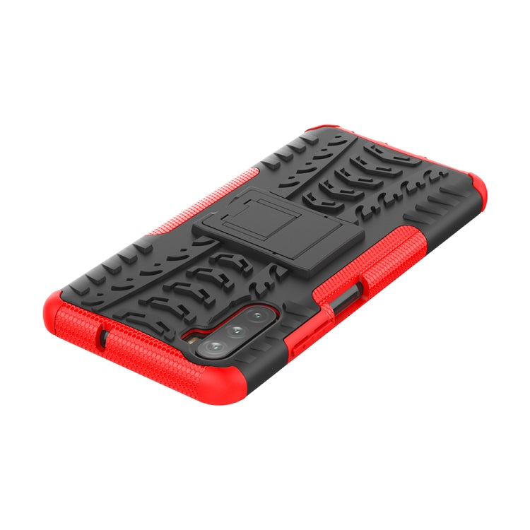 For Huawei Mate 40 lite / Maimang 9 Tire Texture Shockproof TPU+PC Protective Case with Holder
