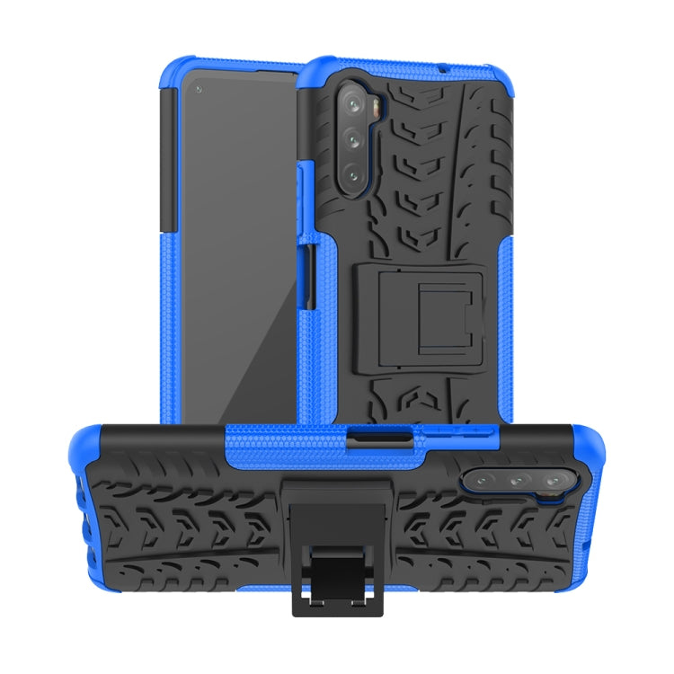 For Huawei Mate 40 lite / Maimang 9 Tire Texture Shockproof TPU+PC Protective Case with Holder