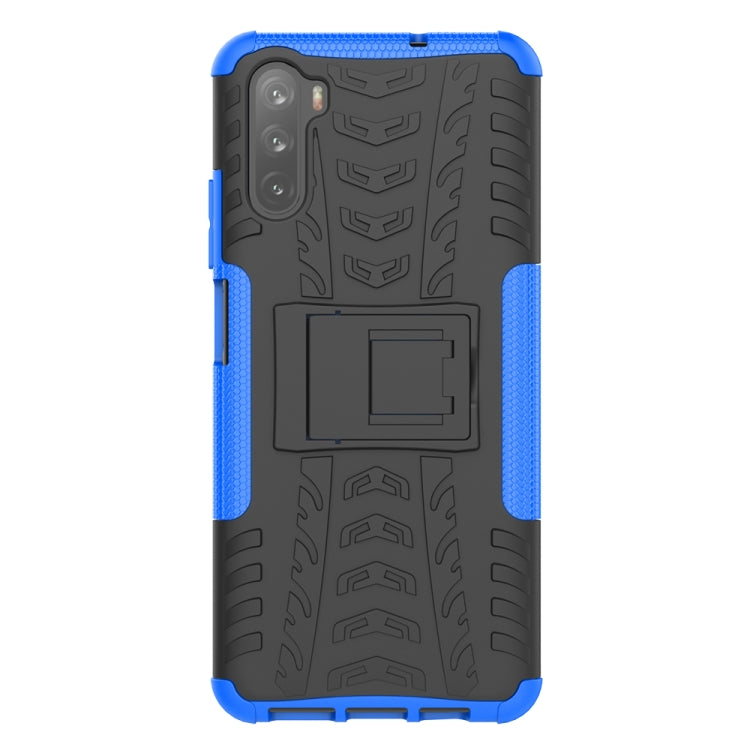 For Huawei Mate 40 lite / Maimang 9 Tire Texture Shockproof TPU+PC Protective Case with Holder