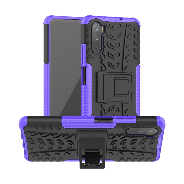 For Huawei Mate 40 lite / Maimang 9 Tire Texture Shockproof TPU+PC Protective Case with Holder