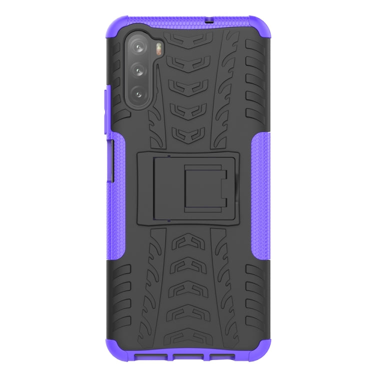 For Huawei Mate 40 lite / Maimang 9 Tire Texture Shockproof TPU+PC Protective Case with Holder