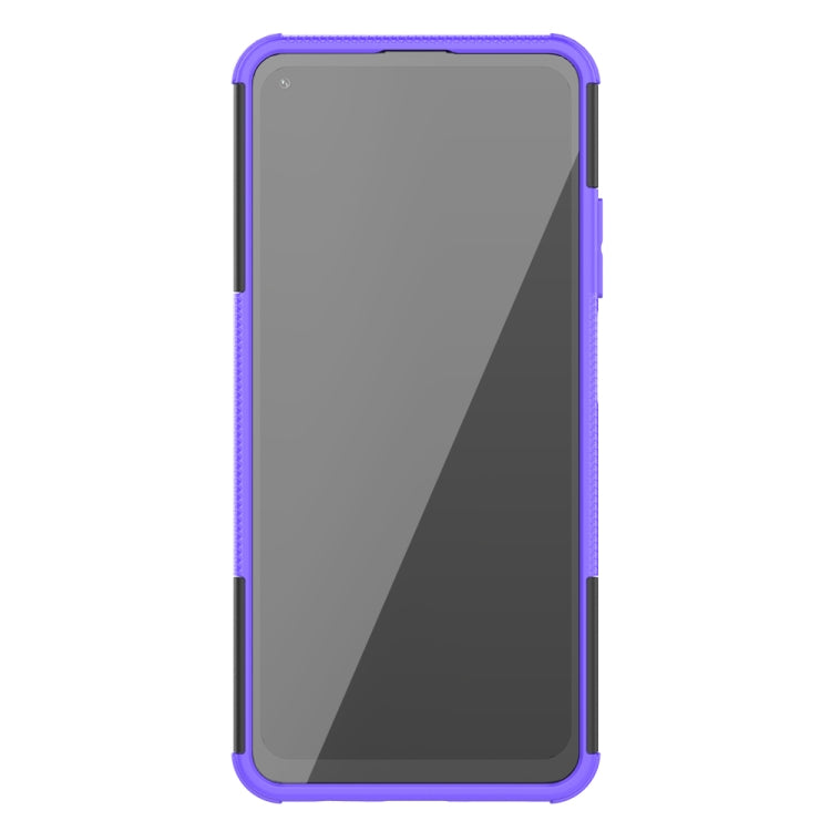 For Huawei Mate 40 lite / Maimang 9 Tire Texture Shockproof TPU+PC Protective Case with Holder
