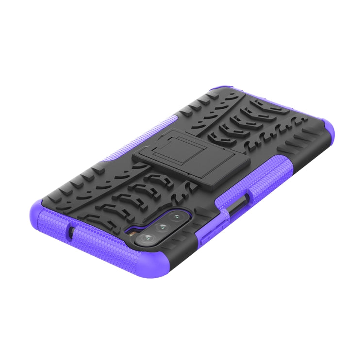 For Huawei Mate 40 lite / Maimang 9 Tire Texture Shockproof TPU+PC Protective Case with Holder