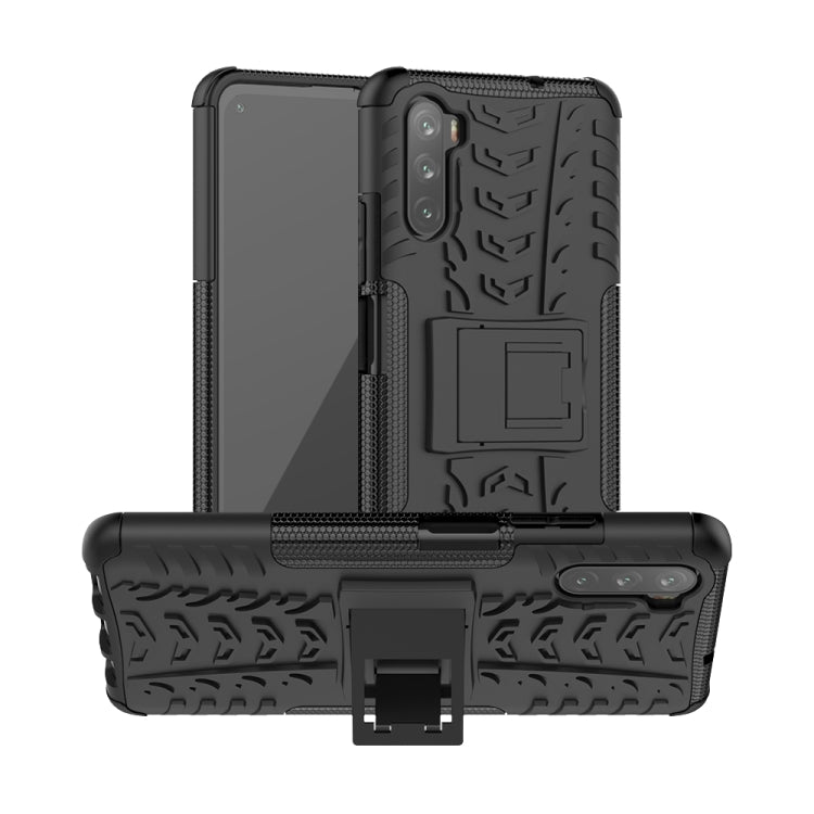 For Huawei Mate 40 lite / Maimang 9 Tire Texture Shockproof TPU+PC Protective Case with Holder