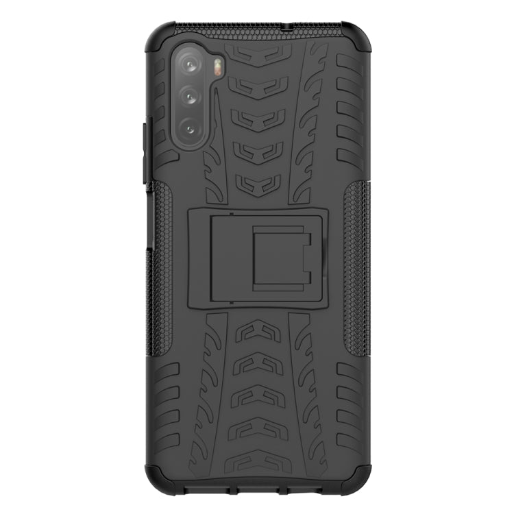 For Huawei Mate 40 lite / Maimang 9 Tire Texture Shockproof TPU+PC Protective Case with Holder