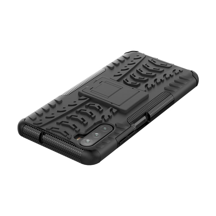 For Huawei Mate 40 lite / Maimang 9 Tire Texture Shockproof TPU+PC Protective Case with Holder