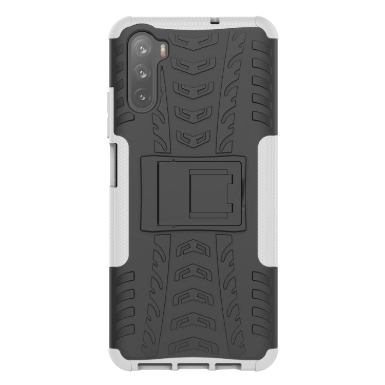 For Huawei Mate 40 lite / Maimang 9 Tire Texture Shockproof TPU+PC Protective Case with Holder