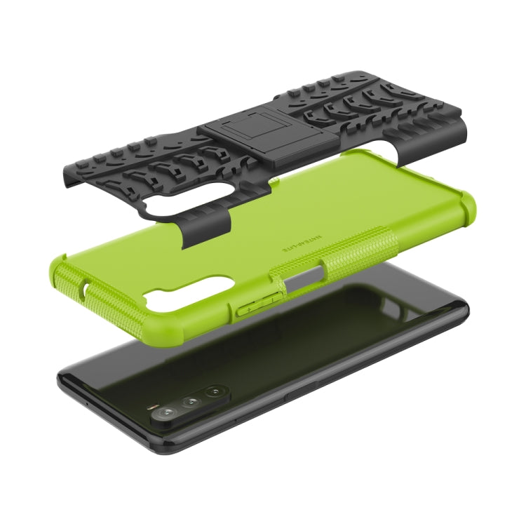 For Huawei Mate 40 lite / Maimang 9 Tire Texture Shockproof TPU+PC Protective Case with Holder