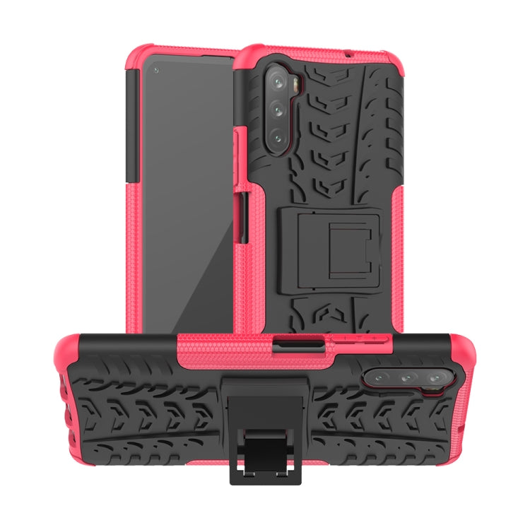 For Huawei Mate 40 lite / Maimang 9 Tire Texture Shockproof TPU+PC Protective Case with Holder