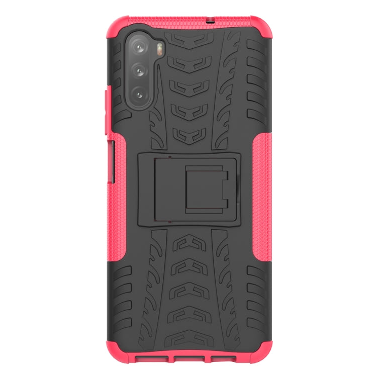 For Huawei Mate 40 lite / Maimang 9 Tire Texture Shockproof TPU+PC Protective Case with Holder