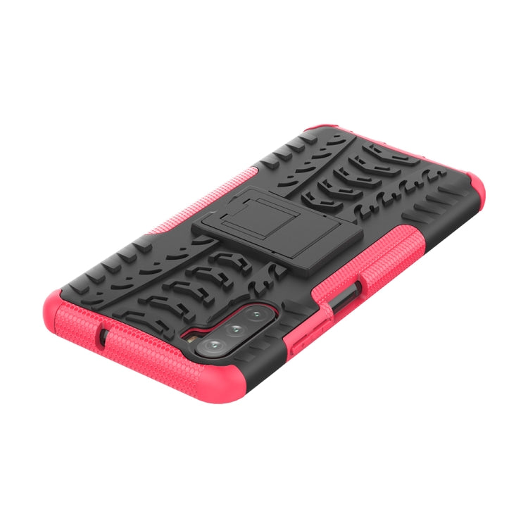 For Huawei Mate 40 lite / Maimang 9 Tire Texture Shockproof TPU+PC Protective Case with Holder