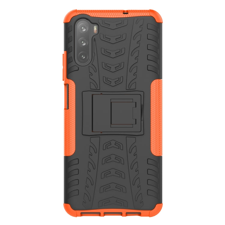 For Huawei Mate 40 lite / Maimang 9 Tire Texture Shockproof TPU+PC Protective Case with Holder
