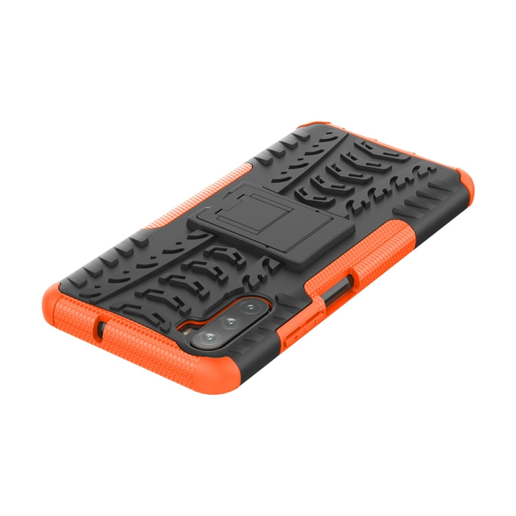 For Huawei Mate 40 lite / Maimang 9 Tire Texture Shockproof TPU+PC Protective Case with Holder