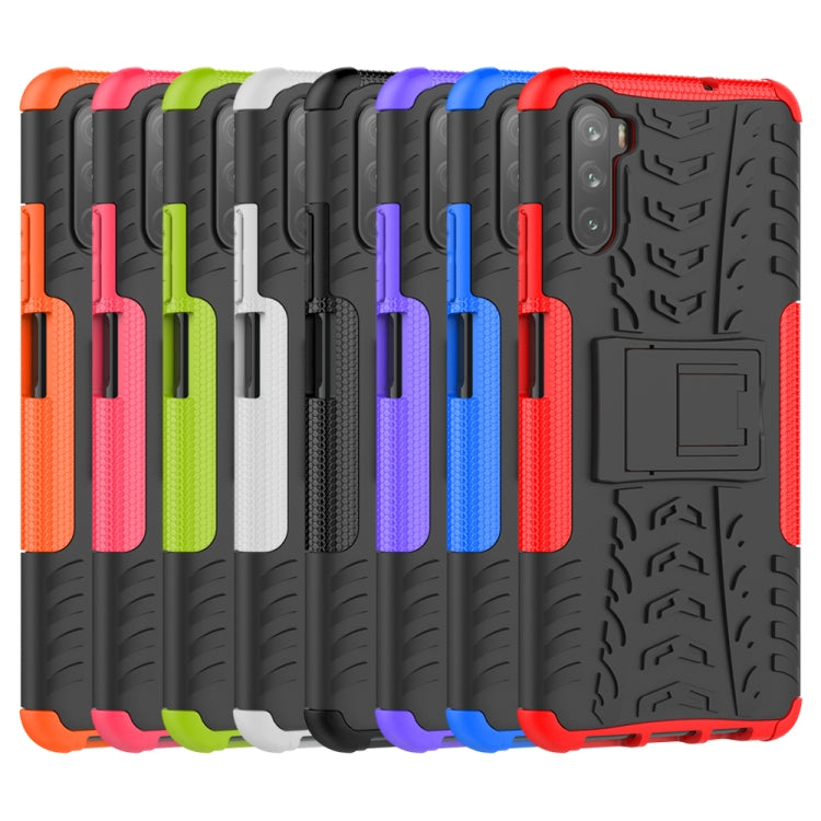 For Huawei Mate 40 lite / Maimang 9 Tire Texture Shockproof TPU+PC Protective Case with Holder