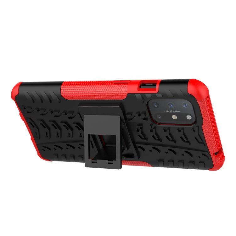 For OnePlus 8T Tire Texture Shockproof TPU+PC Protective Case with Holder