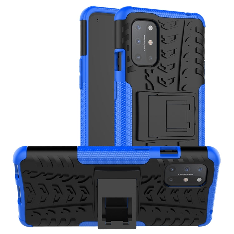 For OnePlus 8T Tire Texture Shockproof TPU+PC Protective Case with Holder