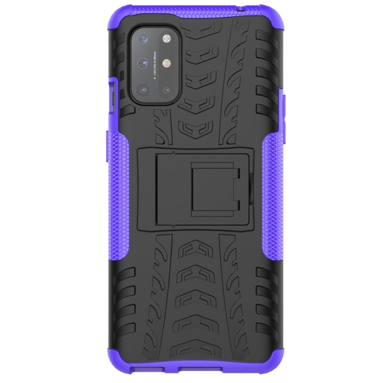 For OnePlus 8T Tire Texture Shockproof TPU+PC Protective Case with Holder