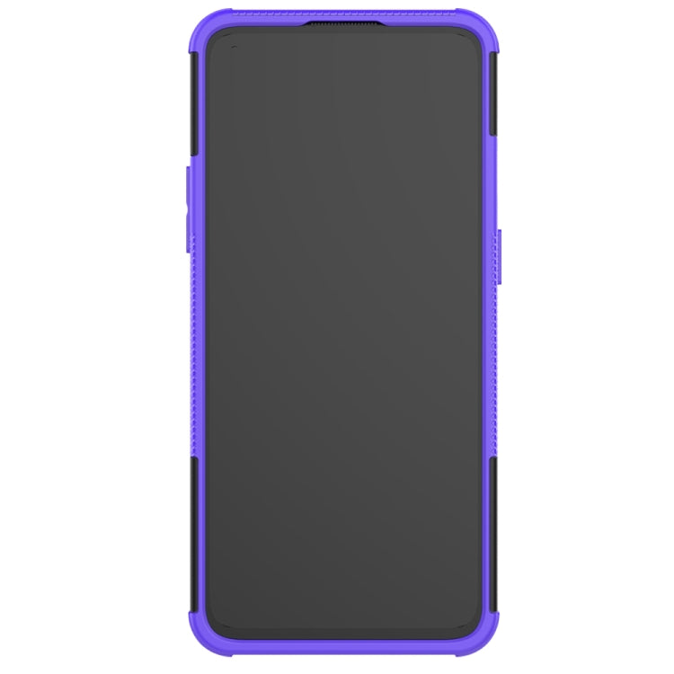 For OnePlus 8T Tire Texture Shockproof TPU+PC Protective Case with Holder