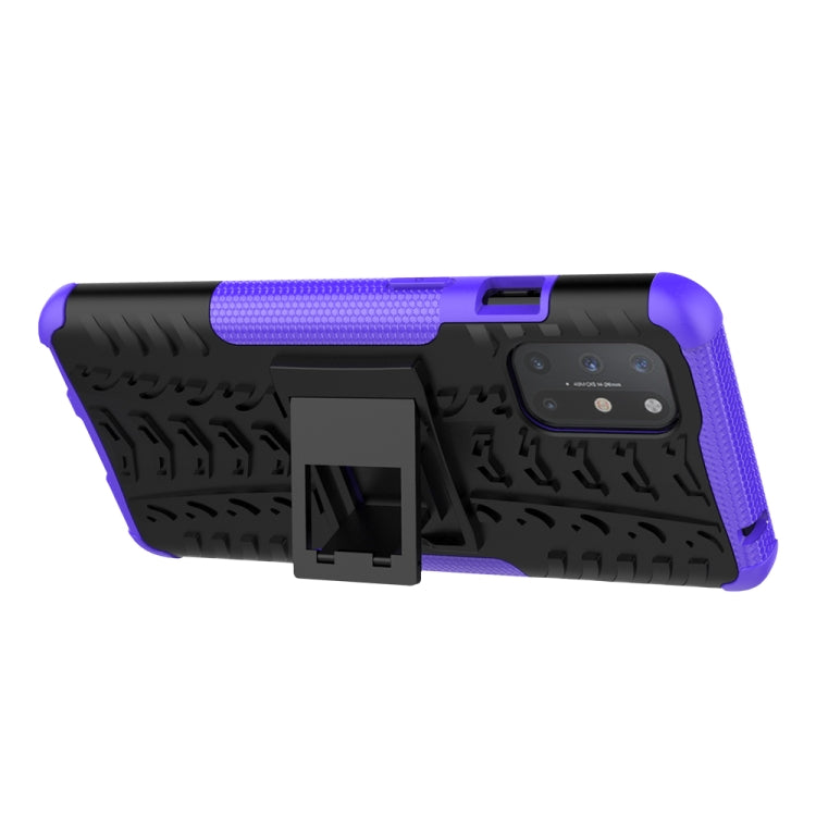 For OnePlus 8T Tire Texture Shockproof TPU+PC Protective Case with Holder