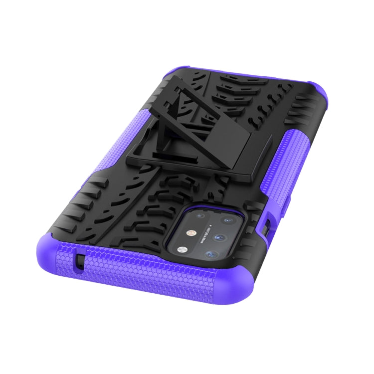 For OnePlus 8T Tire Texture Shockproof TPU+PC Protective Case with Holder