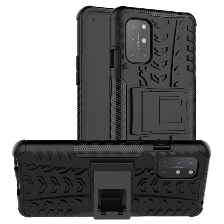 For OnePlus 8T Tire Texture Shockproof TPU+PC Protective Case with Holder