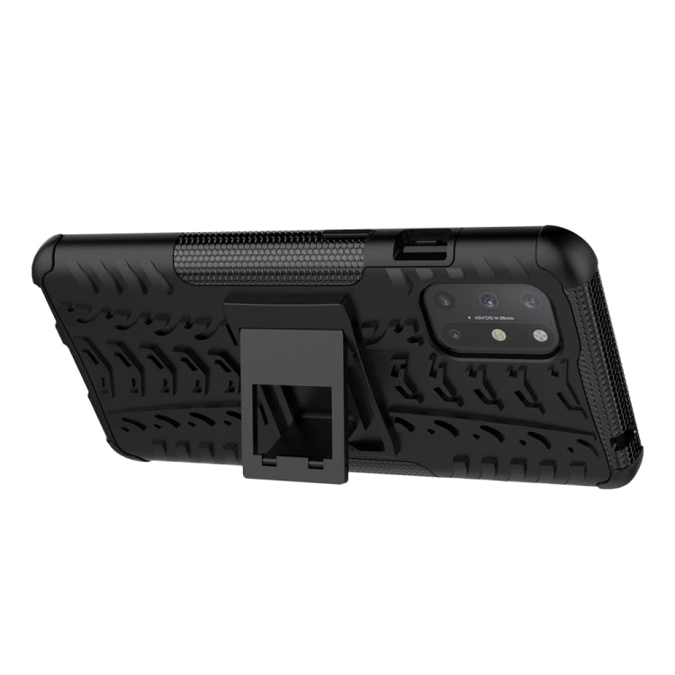 For OnePlus 8T Tire Texture Shockproof TPU+PC Protective Case with Holder